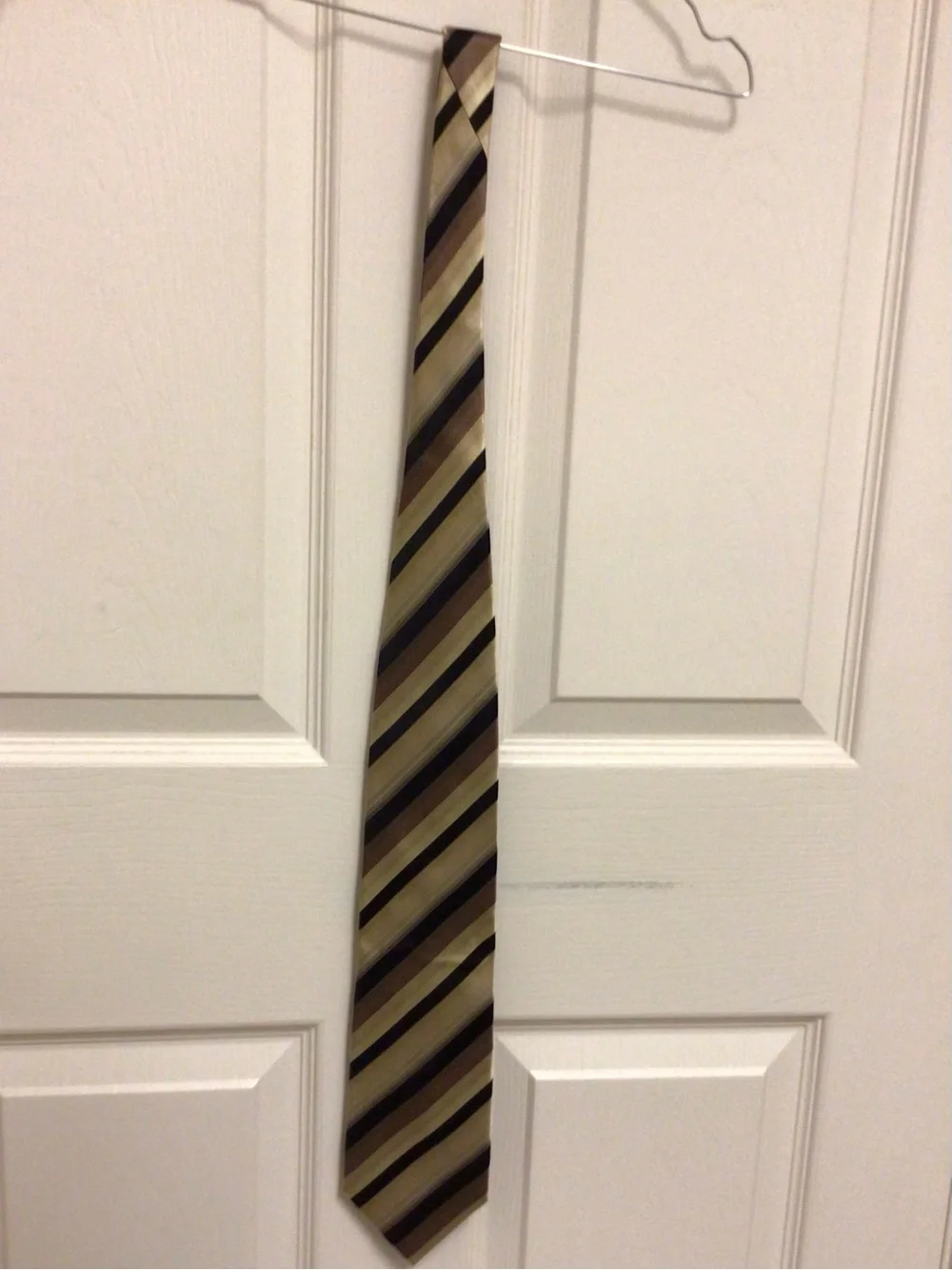 Vintage Valerio Garati 100% Pure Silk Handmade Striped Tie | Dark Academia